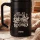 Termohrnek S Uchem 400 Ml Pro Těhotnou Ženu Dárek Ke Dni Matek Pro Ženu: Malý Sabotér Spánku Termohrnek S Uchem 400 Ml Pro Těhotnou Ženu Dárek Ke Dni Matek Pro Ženu: Malý Sabotér Spánku