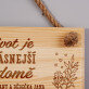 Život je krásnější - Tabulka na dveře