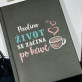 Život po kávě - Zápisník A5 s potiskem